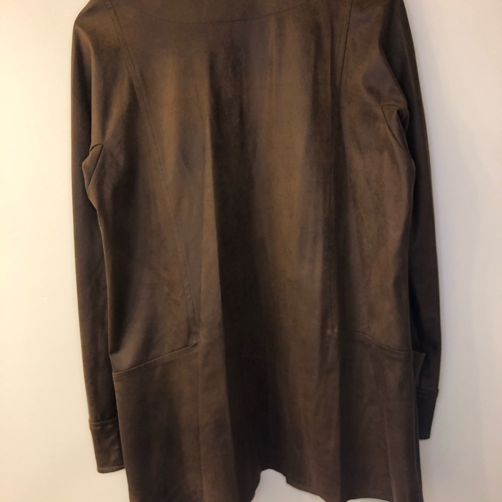 Insight Faux Suede Jacket Tobacco Brown Size 12 - Picture 5 of 10